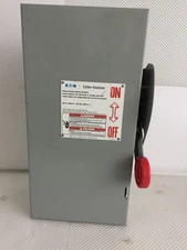 EATON DH362FGK 60 AMP 600 VOLT 3 PHASE FUSED INDOOR DISCONNECT..D-1963