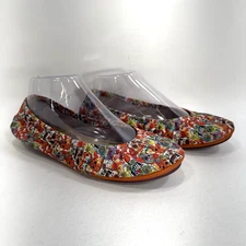 The Storehouse Flats Sugar Skull Foldable Ballet Shoes Leather Women’s Size 8