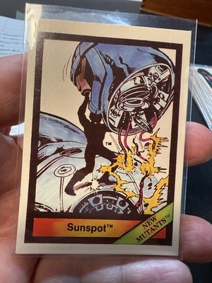 1987 COMIC IMAGES MARVEL UNIVERSE SERIES 1.  SUNSPOT #25