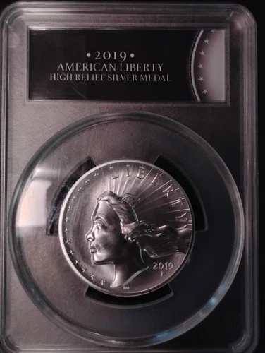 2019-P American Liberty High Relief Silver Medal Coin 2.50 oz .999 PCGS 69