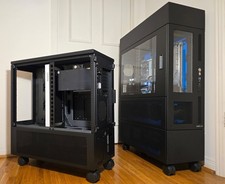 EvoMods FlexMount BLK 360/420mm  2-Slot Vertical GPU Mount for CaseLabs SMA8A