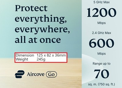 NEU ExpressVPN Aircove GO Reise-Router + 28 Monate VPN-Schutz inklusive!