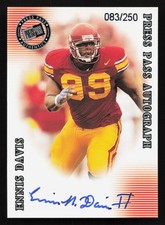 2001 Press Pass SE #NNO Ennis Davis Autographs Silver #/250