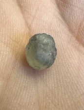 Natural Uncut Aqua Blue Montana Sapphire 2.25 CT Approx 7x6x5 mm