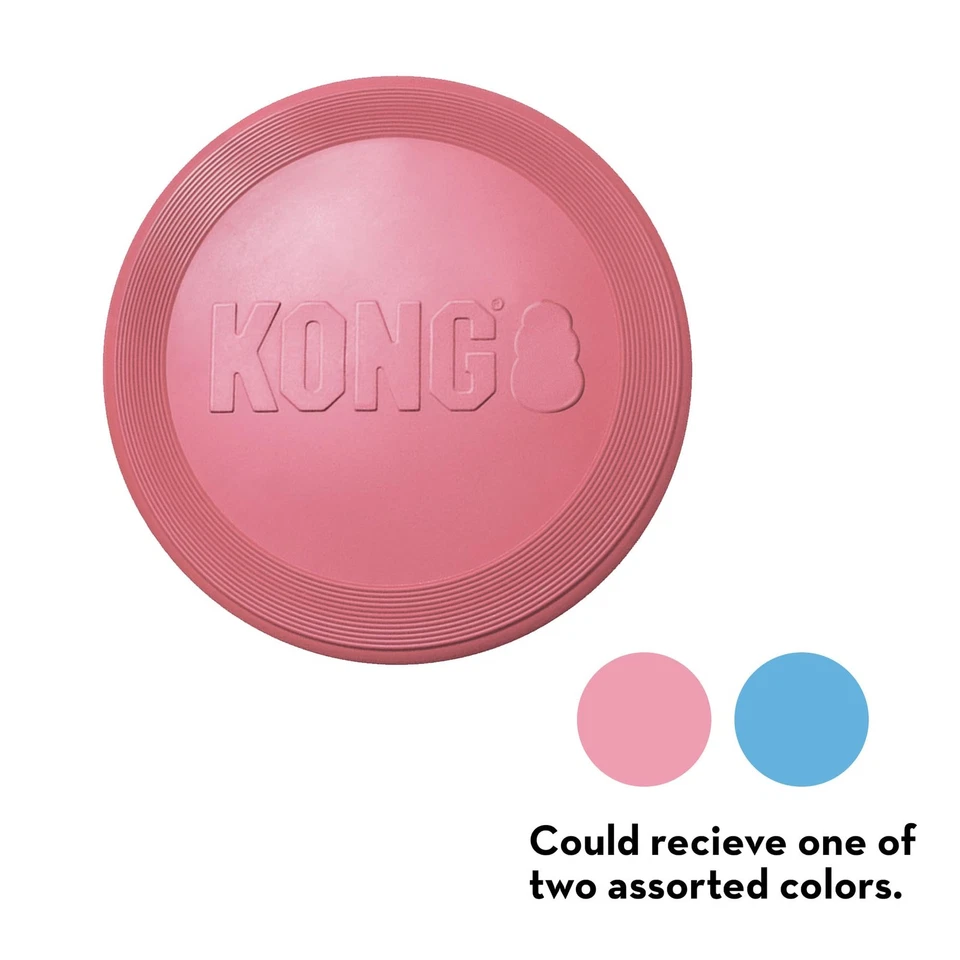 KONG - Puppy Flyer - Teething Rubber, Flying Disc Dog Toy (Assorted Colors) - - Image 4 of 4