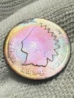 1894/94 Indian Head Cent 1c 1894 over 94 Better Grade Toned Weak Strike