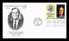 US COVER PRESIDENT GEORGE H W BUSH MEMORIAM FDC COMBO PANDA CACHET