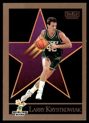 1990-91 SkyBox Larry Krystkowiak Milwaukee Bucks #160