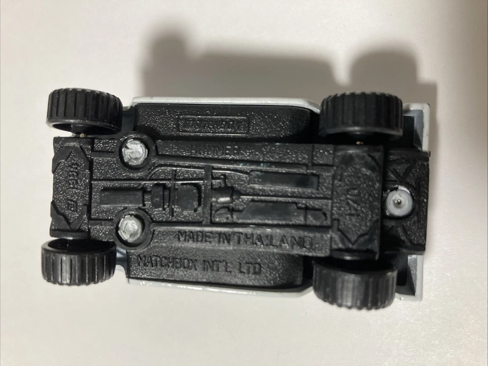 Vehículo de emergencia Tyco Matchbox 1994 White Hummer Police Foto 4 de 4