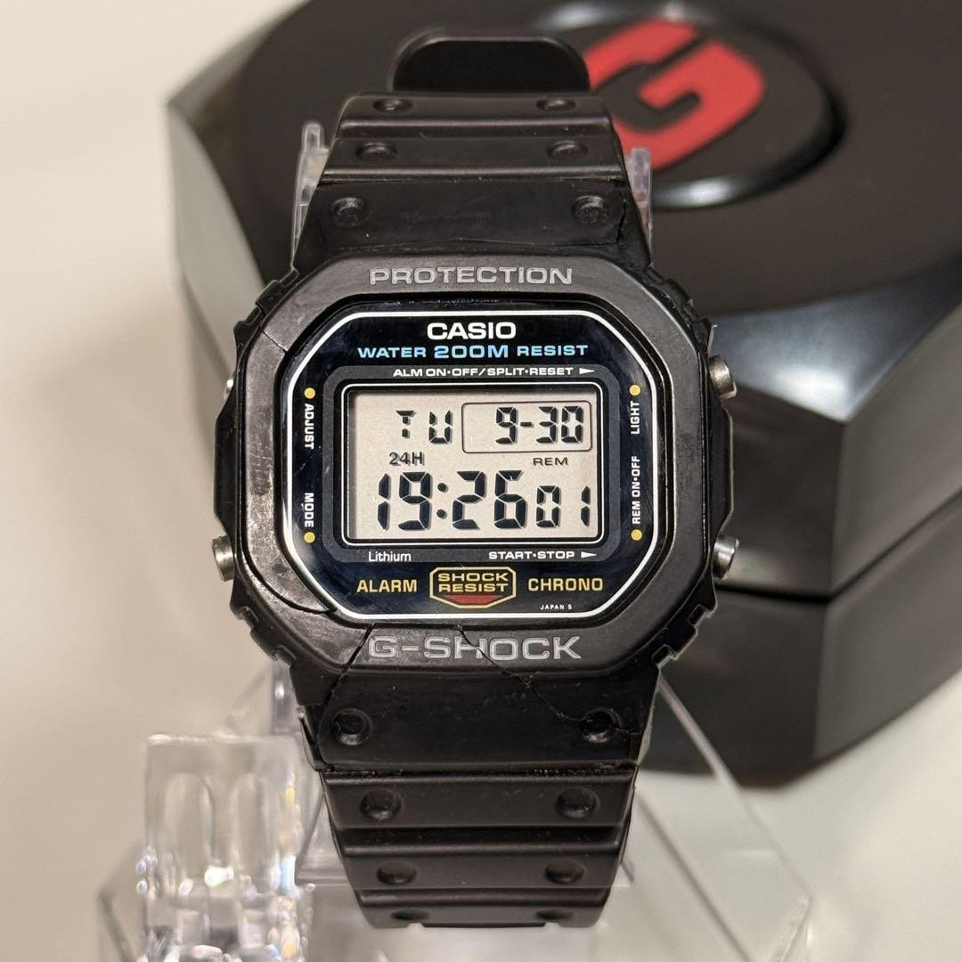 G-SHOCK DW5600C Dw-5600c-9v Black WR 200m Module 901 RARE