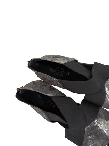 Sesto Meucci Women's Etelia Pewter Comfort Slip On Sandals Womens 9.5M - Picture 3 of 7