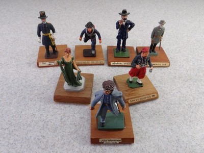 Ron Wall miniatures Pewter US Grant, Robert E Lee, Union Infantryman, Garibaldi
