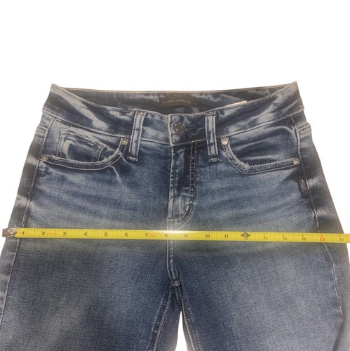Silver Jeans Co Suki Straight Leg Stretch Denim Jeans Women's Size W26/L31 - Picture 9 of 9
