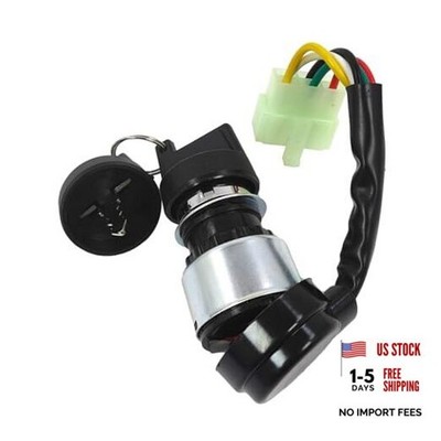 5 Pin Ignition Key Switch with 5 Wire Replacement for Go Kart Dune Buggy ATV