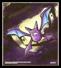 [USED] Crobat Shikishi Art Board Pokemon D