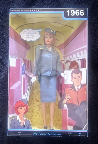 New ListingMattel Barbie Collector Edition My Favorite Barbie 1966 Pan Am Stewardess Doll