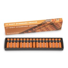 Digital Standard Abacus-25.4 cm-Professional 17-Column Soroban Calculator Fu...