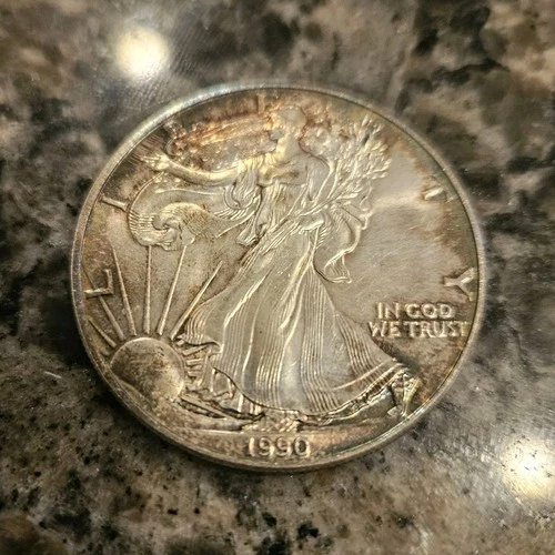 U.S. Mint American Silver Eagle 1990 1 oz fine silver 0.999 Silver Bullion Coin