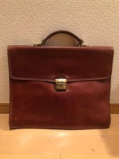 Carpisa Borsa da lavoro in pelle italiana uomo marrone taglia A4 vintage