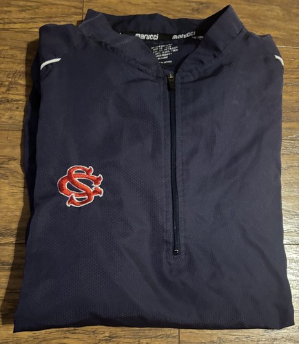Marucci CS College Athletics Baseball Coaches 1/4 Zip Pullover Jacket Sz XL - Picture 7 of 11