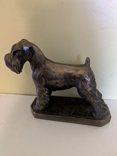 Bronze Schnauzer Sculture David Geenty 14x15cm Bronze Schnauzer Sculture David Geenty 14x15cm