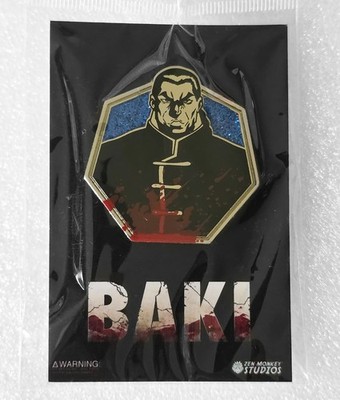 Baki Retsu Kaioh Enamel Pin Official Anime Collectible Metal Character Badge