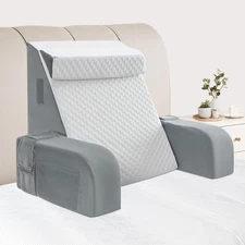 Reading Pillow for Sitting in Bed Adult - Back Pillow for Bed Sitting up, Bac...