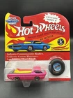 nos 1993 Hot Wheels PINK DEORA w SURFBOARD Vintage Collection Exclusive BUTTON