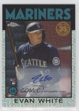 Evan White Chrome 2021 Silver /199 Auto
