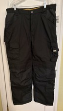 CAT Men s Black Work Cargo Pants Trademark Trouser 36x30 NWT
