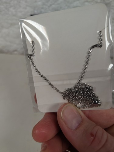 Collane Mooham fatte a mano con amore gioielli moda incise con lettera L - Foto 5 di 6