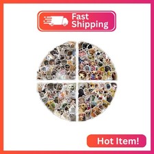 200Pcs Cat and Dog Meme Stickers, Funny Meme Stickers for Teens and Adults, Real