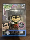 Funko Pop Digital Disney Villains Big Bad Wolf #447 LE 1,739 +protector