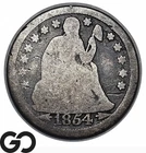 1854 Seated Liberty Dime w/ Arrows