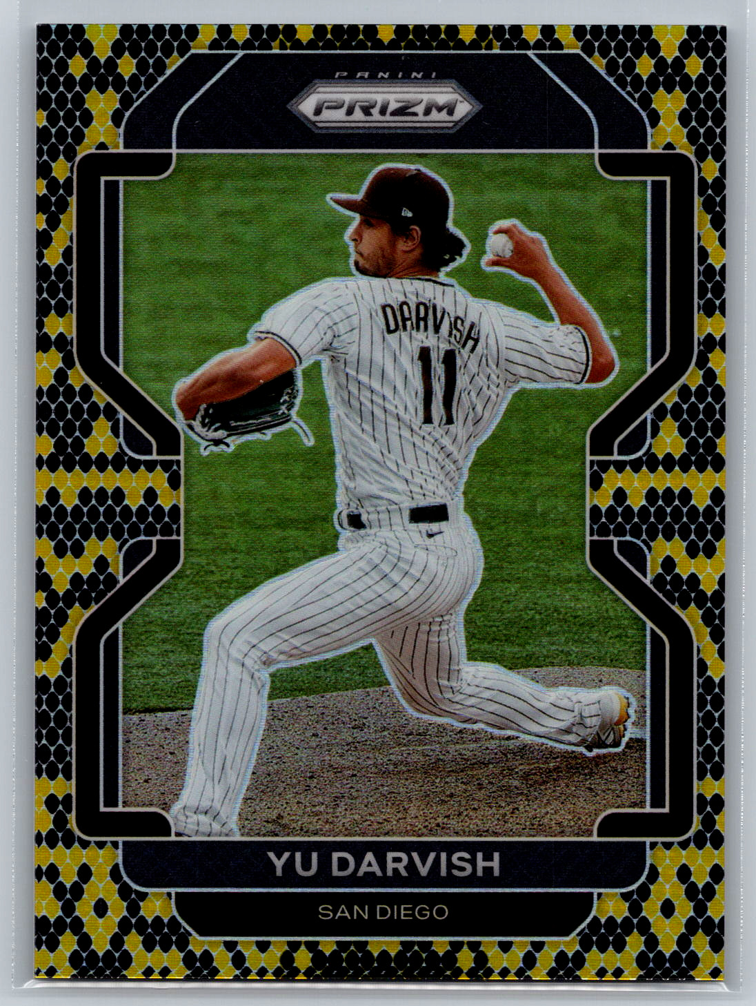 Yu Darvish 2022 Panini Prizm Snakeskin Prizm /50 #180 San Diego Padres