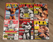 Muscular Development FLEX magazines Arnold Schwarzenegger COVERS bodybuilding