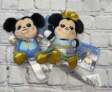 2021 Walt Disney World 50th Anniversary Wishables Plush Mickey  Minnie Set