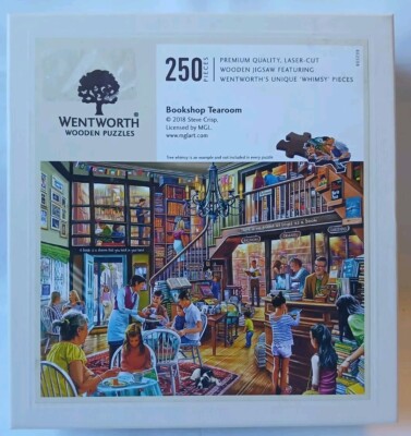 Wentworth Buchhandlung Tearoom Steve Crisp 250 Teile Puzzle Tea Room selten