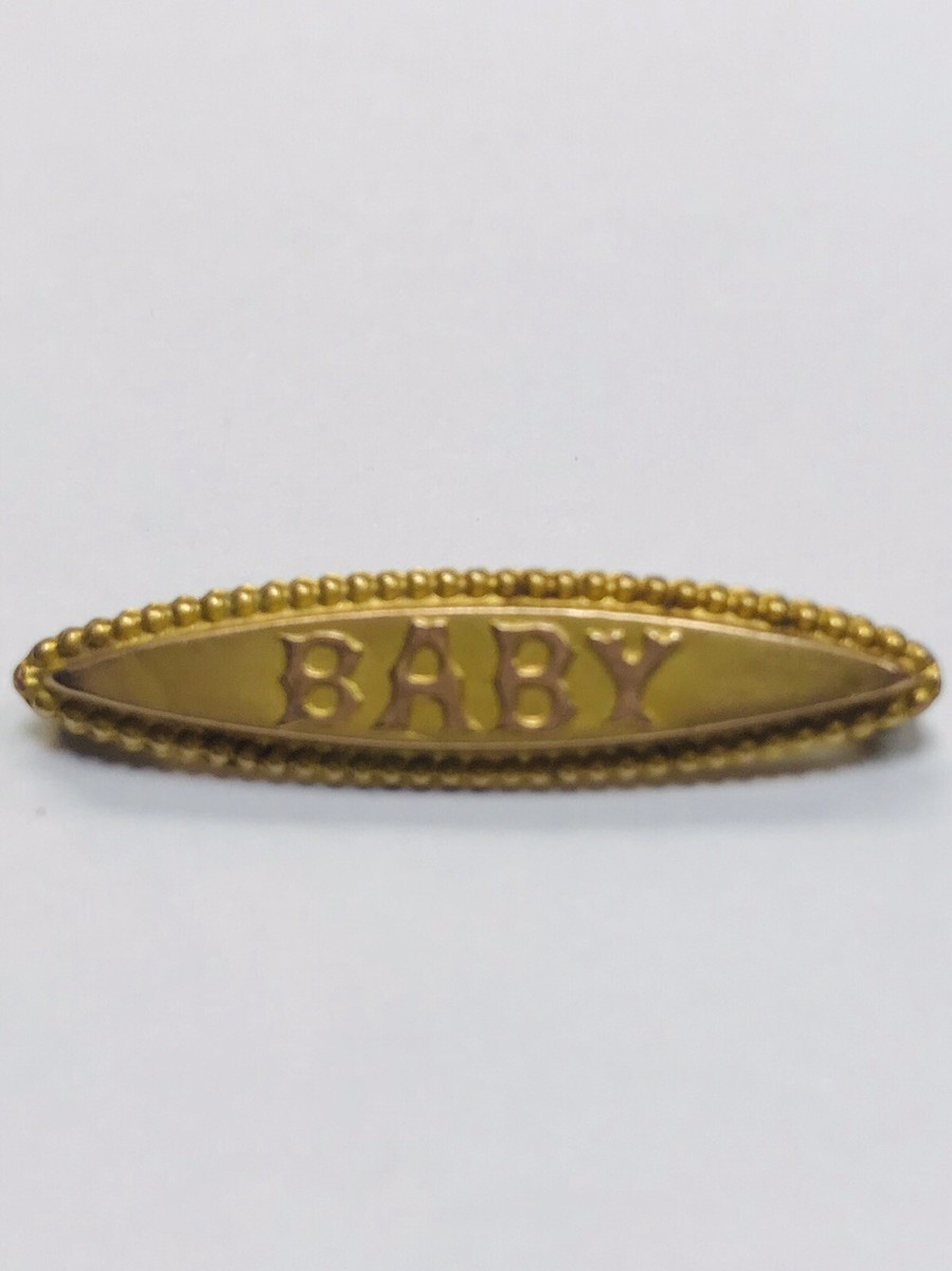 9ct baby brooch 9ct baby brooch