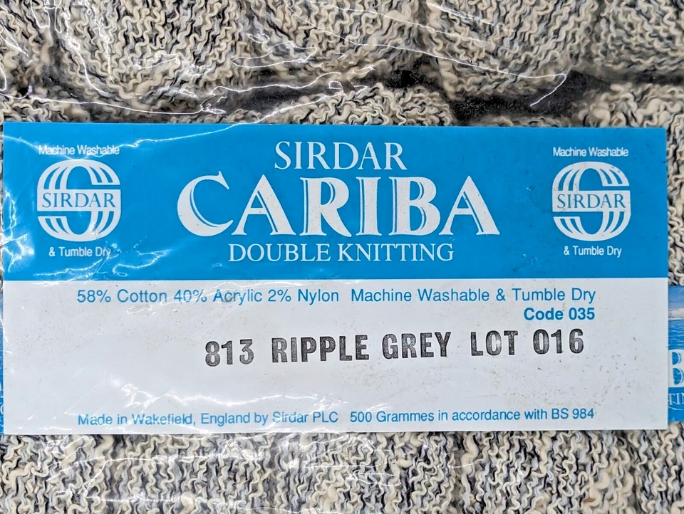 SELLADO Sirdar 10 madejas grises Cariba lavables a máquina en secadora! Descatalogado Foto 3 de 4