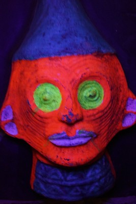 70er Geisterbahn Maske Kulturpark Plänterwald Wandmaske Spuk Riesenrad DDR 17