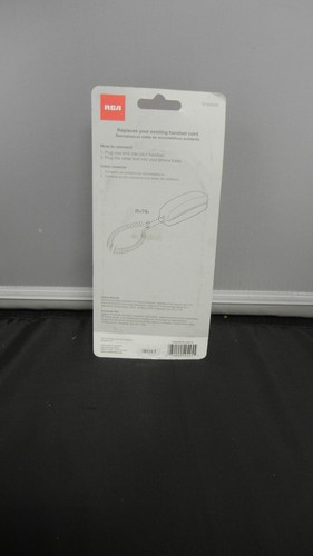 25 Foot Modular Telephone Coiled Handset Cord Phone WHITE Color NIB - Zdjęcie 2 z 2