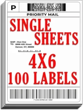 Shipping Labels 4X6 Inch - Shipping Label for Inkjet Printer and Laserjet, Maili