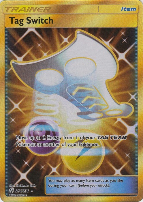 Tag Switch  254/236 Secret Rare SM - Unified Minds Pokemon TCG