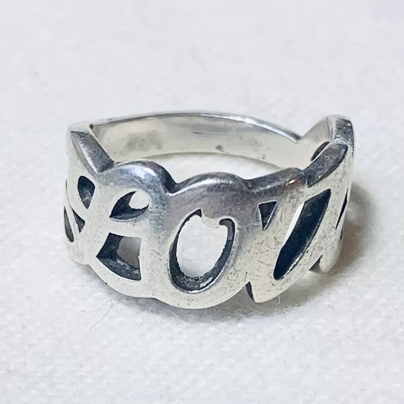 James avery love script ring outlet