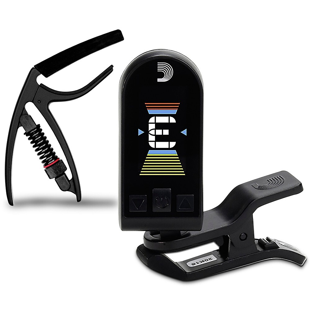 DAddario Equinox USB-тюнер с подзаряжаемой головкой и NS Reflex Capo