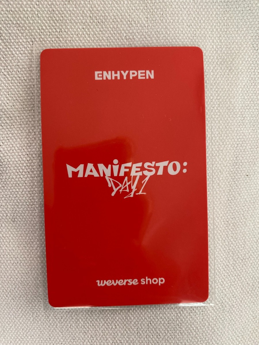 ENHYPEN NIKI NI-KI Manifesto Day 1 Weverse Official Photo