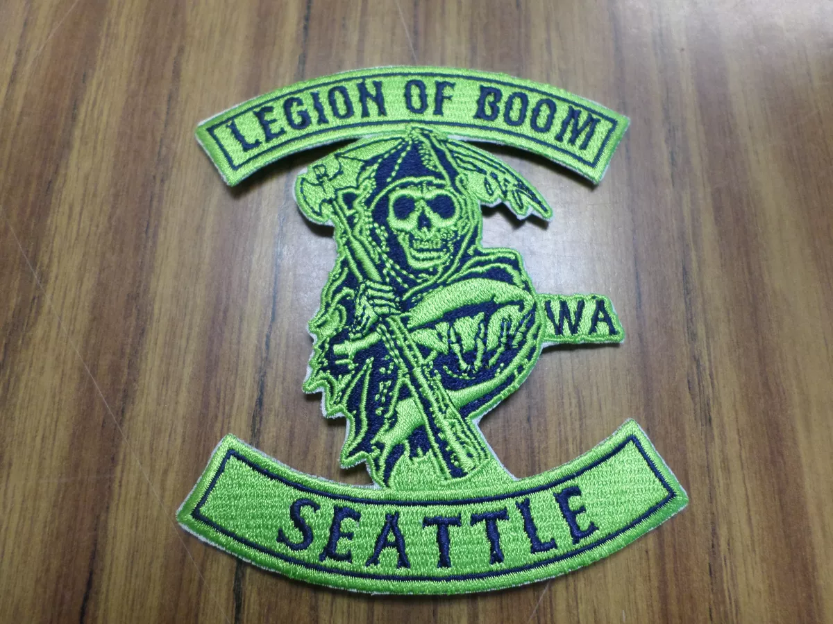AWESOME NFL SEATTLE SEAHAWKS LEGION OF BOOM IRON ON PATCH | eBay