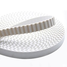 T10 Open-ended PU Timing Belt 20/25/30mm Width White Polyurethane Belt