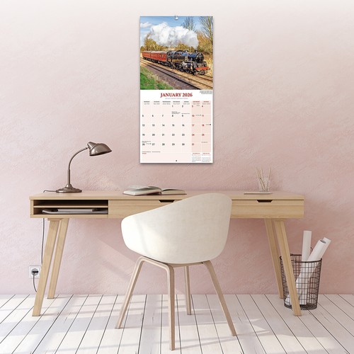Steam Trains 2026 Calendar Train Gift Wall 15% OFF MULTI ORDERS - Picture 5 of 8